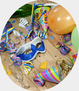 After party mess