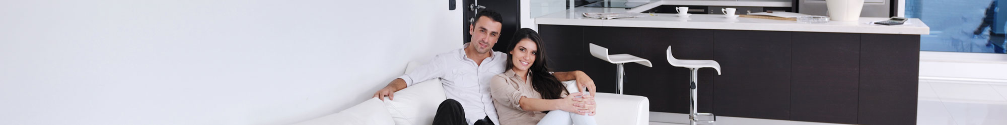 Happy domestic cleaning customers